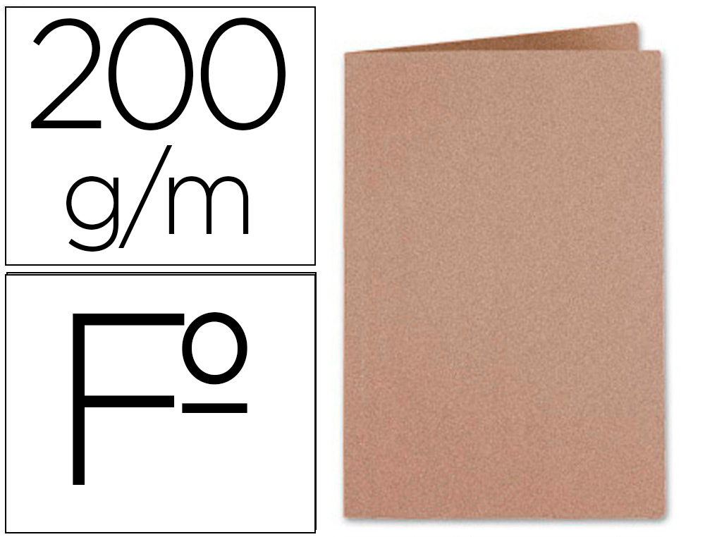 SUBCARPETA LIDERPAPEL FOLIO KRAFT 200G/M2