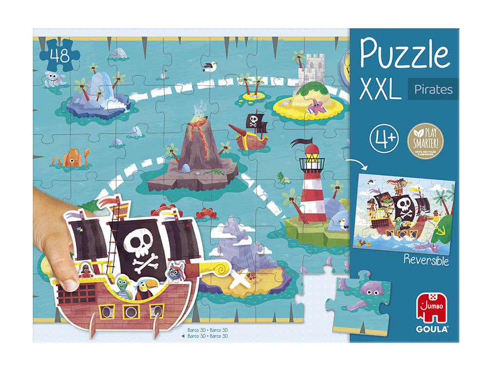 PUZZLE GOULA JUMBO XXL PIRATAS 48 PIEZAS