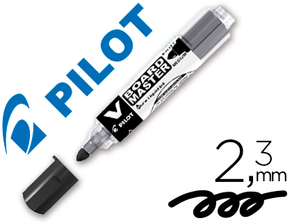 ROTULADOR PILOT V BOARD MASTER PARA PIZARRA BLANCA NEGRO TINTA LIQUIDA TRAZO 2,3MM