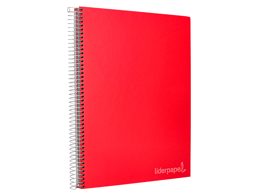 CUADERNO ESPIRAL LIDERPAPEL A4 MICRO JOLLY TAPA FORRADA 140H 75 GR CUADRO 4MM 5 BANDAS4 TALADROS COLORES SURTIDOS