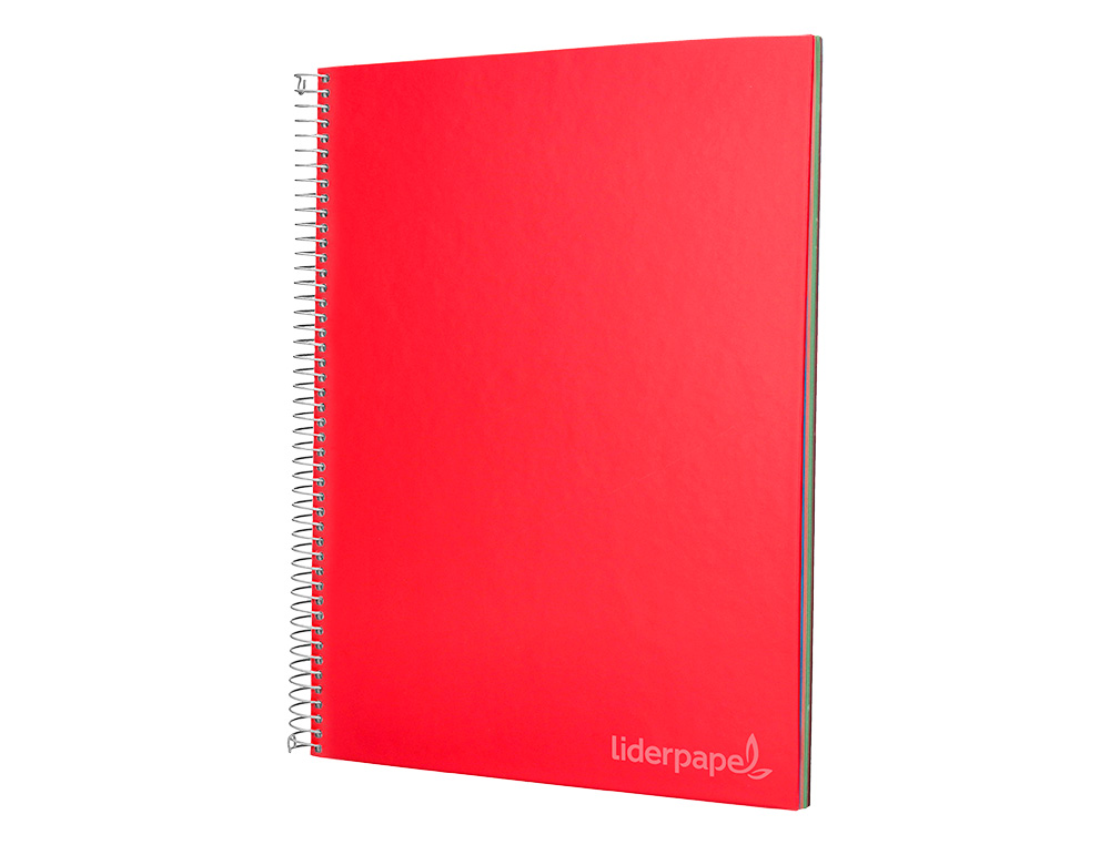 CUADERNO ESPIRAL LIDERPAPEL A4 MICRO JOLLY TAPA FORRADA 140H 75 GR CUADRO 4MM 5 BANDAS4 TALADROS COLORES SURTIDOS