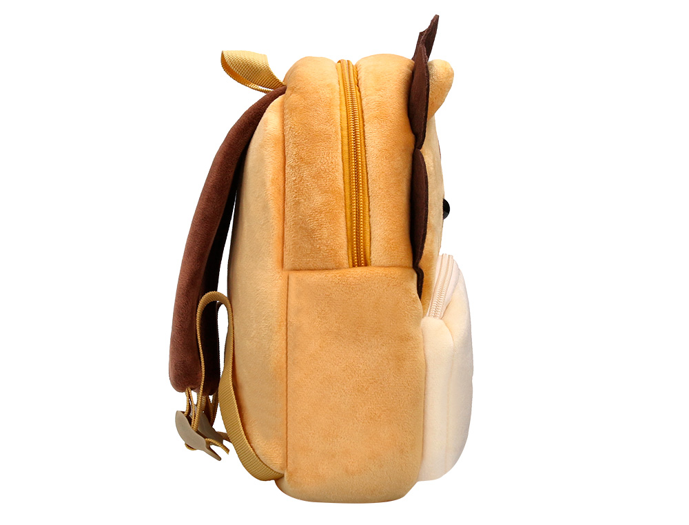 MOCHILA PREESCOLAR LIDERPAPEL PELUCHE INFANTIL LEON 260X100X240 MM