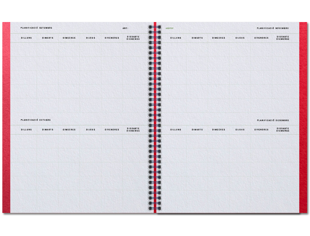 CUADERNO AULA PLANNER CATALAN ADDITIO DIN A4 160 PAGINAS PLAN ANUAL Y MENSUAL CON PROGRAMACION Y EVALUACION