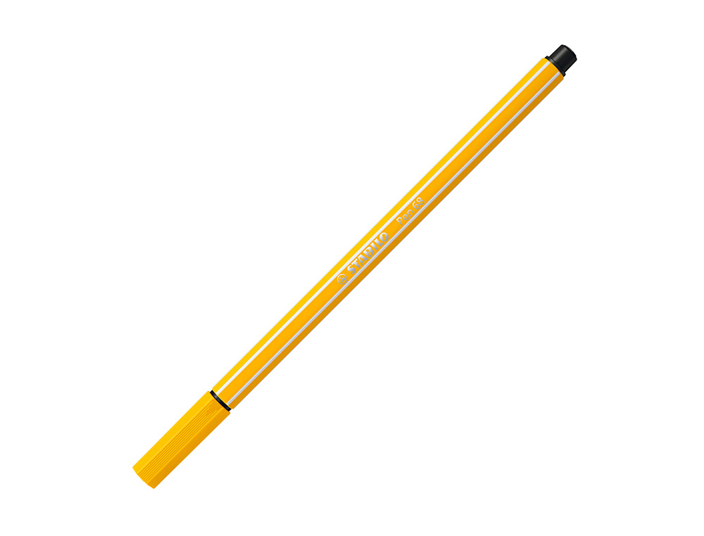 ROTULADOR STABILO ACUARELABLE PEN 68 AMARILLO LIMON PUNTA GRUESA 1MM