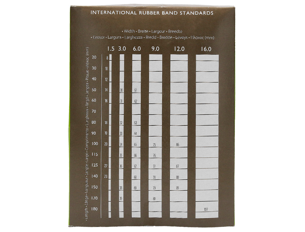 GOMILLAS ELASTICAS Q-CONNECT 1000 GR NUMERO 20 200 X 2 MM