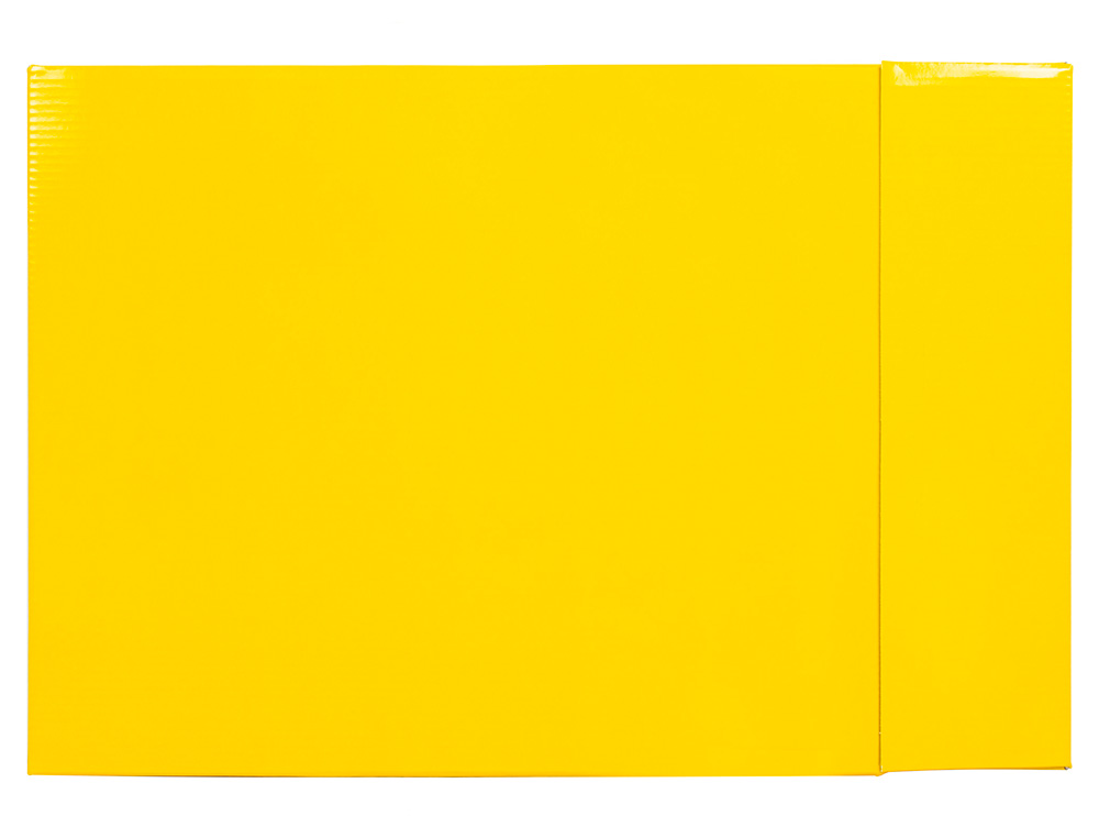 CAJA ARCHIVADOR LIDERPAPEL DE PALANCA CARTON FOLIO DOCUMENTA LOMO 75MM COLOR AMARILLO