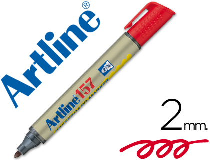 ROTULADOR ARTLINE PIZARRA EK-157 ROJO PUNTA REDONDA 2 MM