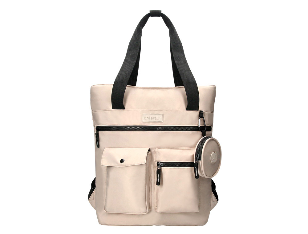 CARTERA ANTARTIK BOLSO MOCHILA CASUAL COLOR BEIGE 400X120X390 MM