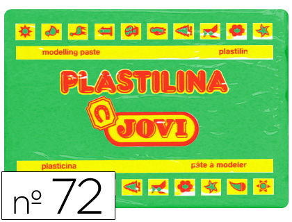 PLASTILINA JOVI 72 VERDE CLARO UNIDAD TAMAO GRANDE