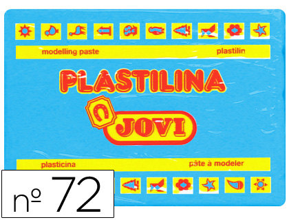 PLASTILINA JOVI 72 AZUL CLARO UNIDAD TAMAO GRANDE